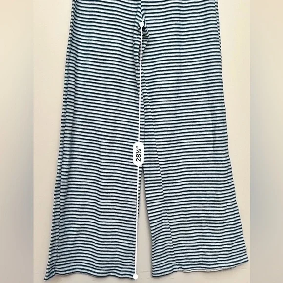 ZARA Striped Wide Leg Pants Co-ord Size Medium - Picture 9 of 11